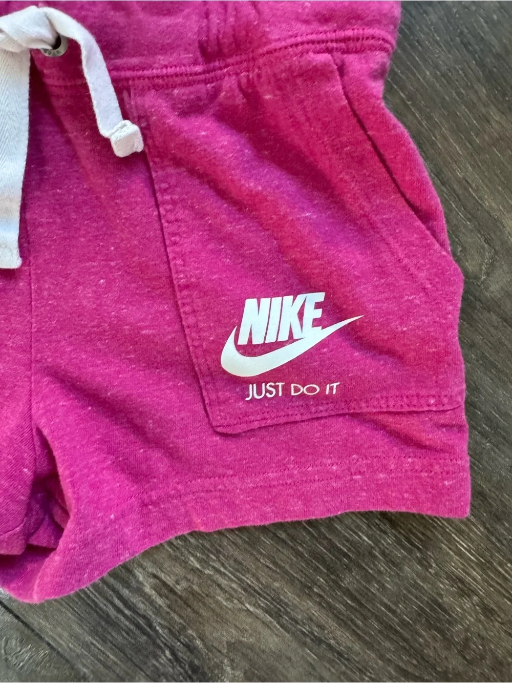 Nike Girls Pink Romper Size M Racerback One Piece Drawstring Shorts EUC